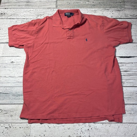 Polo Ralph Lauren Other - Polo by Ralph Lauren Polo Shirt Men's XL Coral Salmon Pink Short‎ Sleeve